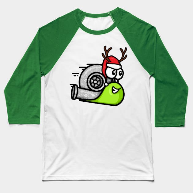 Turbo Snail - Dasher (winter) Baseball T-Shirt by hoddynoddy